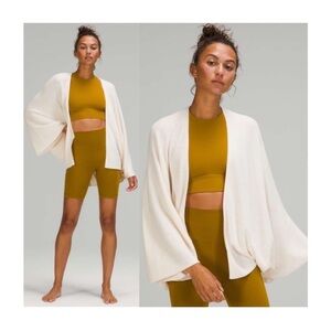 Lululemon Cashlu Knit Textured Wrap Size M/L